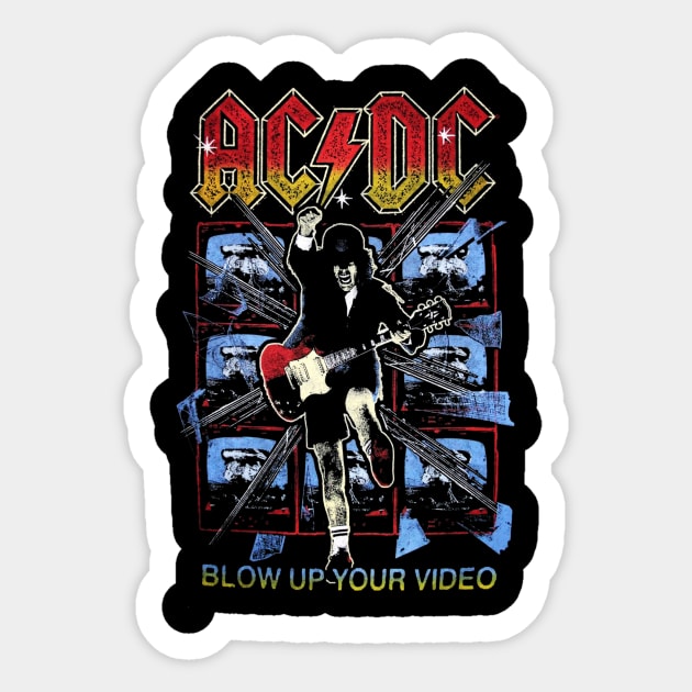 Vintage ACDC Sticker by From Cake